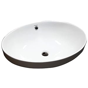 Shihan-2015 QINGGANGLING999-332211 Ovales Keramik-Tischwaschbecken 22x16