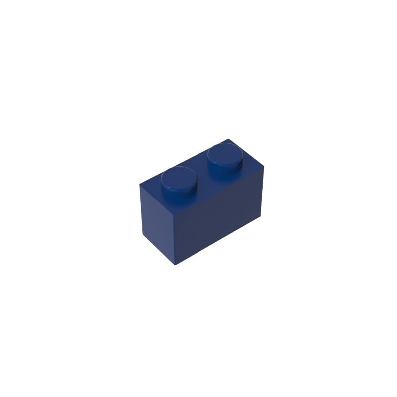 3065 bricks Brick 1x2 Without Bottom Tube 50 Pieces GDS-1545 Compatible with Lego Building Blocks Color:Dark Blue — image 1
