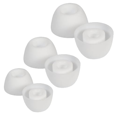 NIYATA Lot de 3 paires d'embouts en silicone pour Samsung Galaxy Buds 2 Pro Blanc