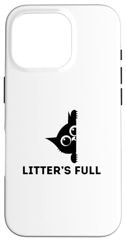 Litter's Full Funny Cat Lovers �N���X�}�X���p �X�}�z�P�[�X iPhone 16 Pro �p
