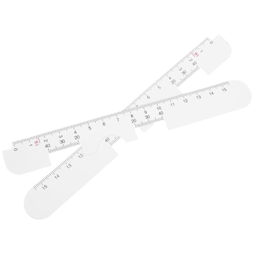HOLIDYOYO Regla de Distancia Pupilar 2 Piezas, Pupilómetro Portátil de Abs Resistente, Medidor Preciso para Optometristas, Protección Ocular y Medición Fina para Gafas, Herramienta Ligera