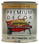 Premium Decor Black Gloss Enamel Paint, 1/2 Pt.
