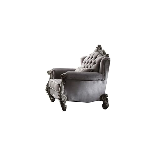 Sillón Terciopelo Plata Pequeño miniatura 2