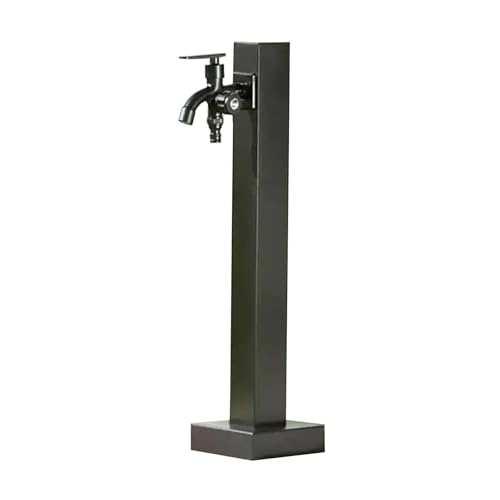 uofgcru 黒 ステンレス鋼 ガーデン水栓柱 立水栓 屋外用台座蛇口 立水栓