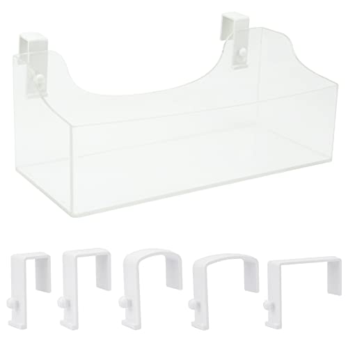 VILSECKY Kubisches Wandregal mit 5 Haken