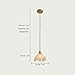 LMAPLUMP Pendant Lamp American Flower Pendant Light with Glass Single Head Suspended in Brass Hanging Lamp Decorative Fixture(Animal Horse,Warm Light)