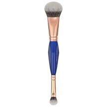 Bdellium Tools Professional Makeup Brush - Golden Triangle 969 Double-ended BDHD Phase II/Phase III - With All-Vegan Synthetic Fibers, For Versatile Application and Blending Blue, 1pc