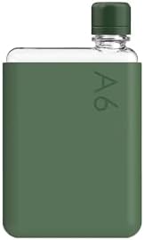 memobottle A6 (Moss Green) Bundle - 12oz (375ml) - Bottle, silico...