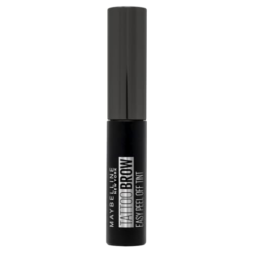 Maybelline Brow Tint Gel Tattoo Brow Peel Off Eyebrow Gel Tint Makeup Semi-Permanent Colour Waterproof Lasts up to 3 Days Maybelline New York Colour: Black Brown