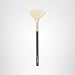 jane iredale Pro Series Fan Brush, Light, Arched Cosmetic Cheek Brush for Soft, Targeted Application of Powder Blush and Bronzer Makeup, Vegan, Cruelty Free