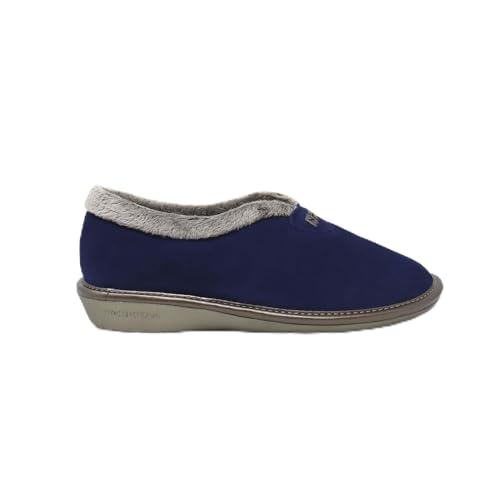 NORDIKAS - ZAPATILLAS DE CASA MUJER TOP LINE AFELPADO INDICO