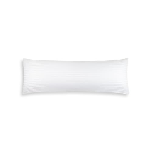 ALMOHADAONLINE-Almohada de Fibra Doble Funda 120 cm- Firmeza Media(Tacto Pluma), Antialérgica y Transpirable - Lavable a Máquina - Ideal para Dormir Boca Arriba o de Lado (120 cm, 1.0, Unidad)