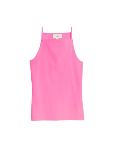Image of Marks & Spencer Cotton Rich Racer Neck Vest