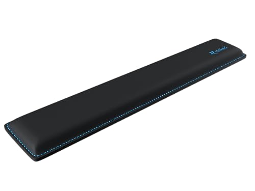 Ranked Cooling Gel Memory Foam Wrist Rest | Ergonomic Comfort for Gaming & Work | Durable Construction with Anti-Fray Stitching | Non-Slip Grip (Full Size, Black)