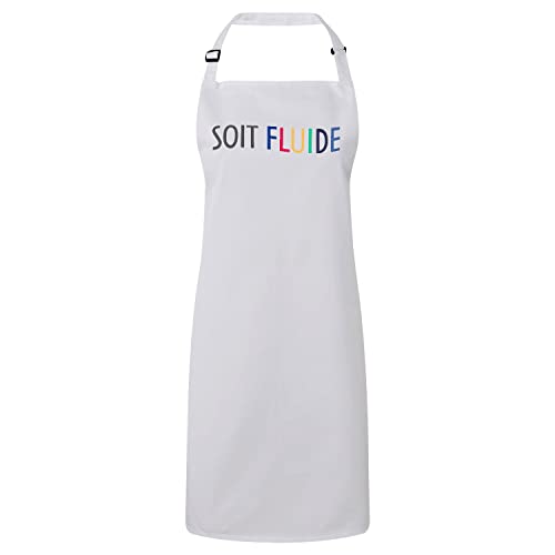 Tablier cuisine premium fluide pour offrir lors des événements pride