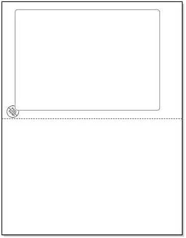 Click Ship Integrated Labels with Tear Off Receipt, Designed for Printing Online Labels. 8-1/2