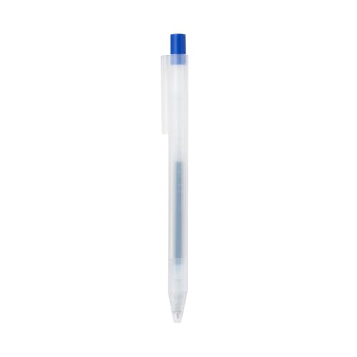Image of MUJI Smooth Gel Ink Knock Type Ballpoint Pen 0.3mm, Blue