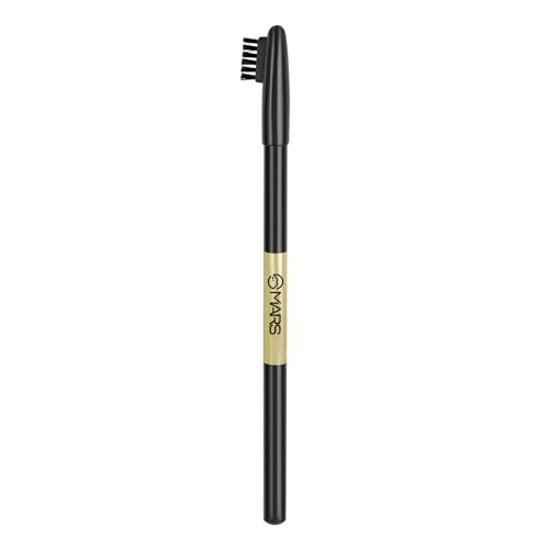 MARS Eyebrow Pencil With Spoolie | Long Lasting & Smudge Proof | High Pigmented Eyebrow Pencil | (1.2 gm) (Black) - Image 2