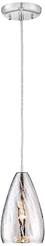 Possini Euro Design Portico Chrome Mini Pendant Lighting Fixture 5' Wide Modern Vacuum Plated...