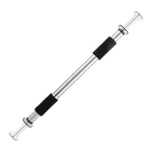 Trintion Pull Up Bar Doorway Adjustable No Screw Chin Up with Soft HandleStrength Training 63-100cm Stainless Steel Pullup Fitness Upper Body for Home Gym