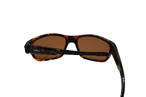 WrApz Trio Sunglasses Tortoiseshell Brown with Brown Lens Polarised, Tortoiseshell / Brown - Image 4