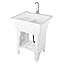 White, 25.6 x 21.7 x 31.5in