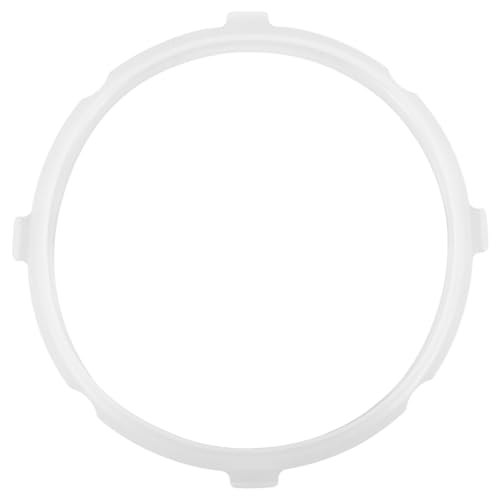 Anillo de repuesto para olla a presión, junta de silicona, sello hermético para partes de olla a presión, compatible con uso en cocina y hogar, material de silicona blanca