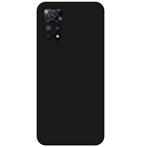Tumundosmartphone Ultra Soft Liquid Silicone Case for Xiaomi Redmi Note 12 Pro 4G Black, Black/White - Image 2