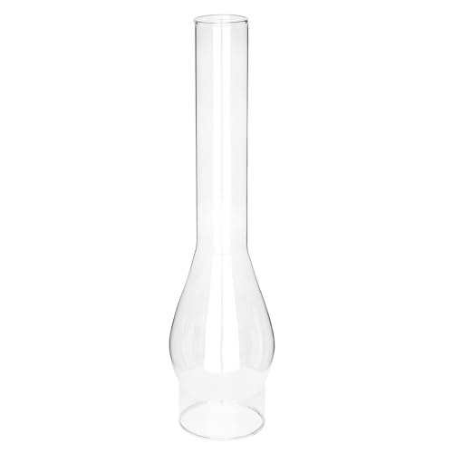 Oil Lamp Chimney Replacement Hurricane Lamp Clear Glass Shade for Kerosene Lamps 3 Inch Base by 14 Inch Height (14 Inch Tall 1 Pcs)