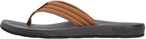 Tommy Hilfiger Sandalias de playa moldeadas Hilfiger Lth FM0FM05802 para hombre, color marrón (Coconut Grove), 8
