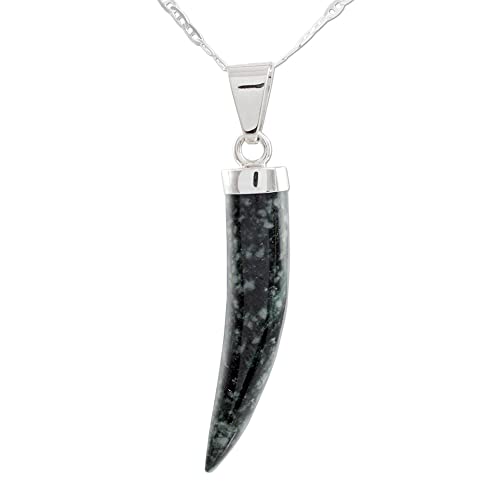 Novica Handcrafted Men's Jade Pendant Necklace .925 Sterling Silver Green Guatemala Good Luck Power 'Invincible' #TOP7
