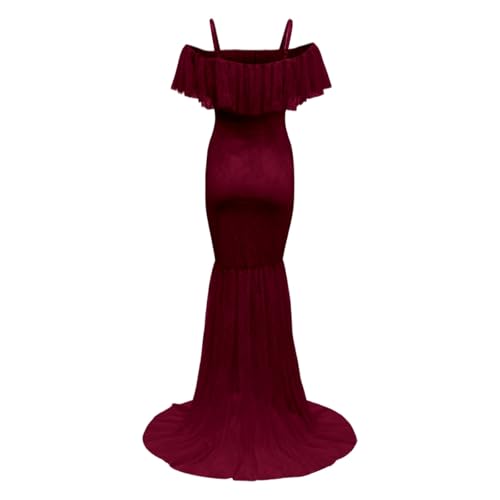 Robe de maternité extensible contre l'inconfort avec manches fluides - 3