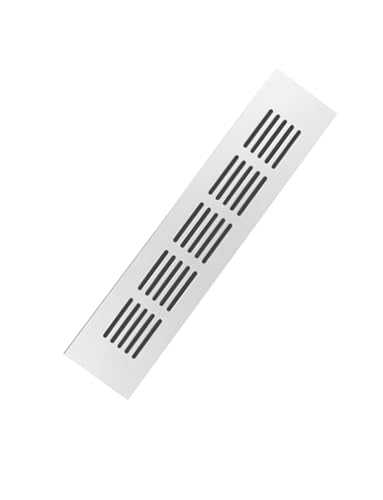 Rejilla de aluminio para fregadero de cocina, zapatero y paredes, 80 x 80 mm, cubierta de ventilación para mejorar el flujo de aire y la luz