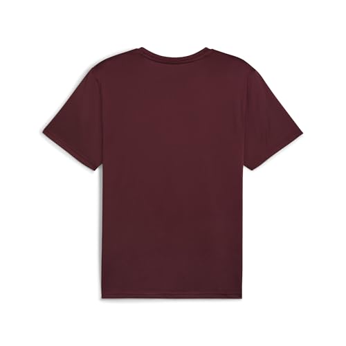 PUMA Herren Performance Tee Shirt, Essentials Solid Cat Ruby Shimmer, S EU – Ansicht 4