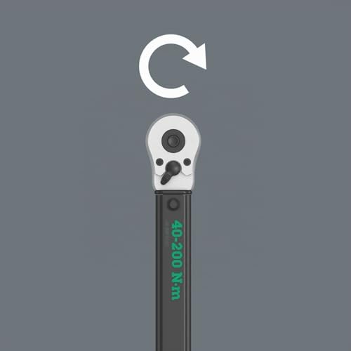 Wera 05075622001 Click-Torque C 3 Drehmomentschlüssel mit Umschaltknarre Schwarz, Grün...
