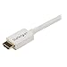 StarTech.com 3m / 10 ft CL3 Rated HDMI Cable w/ Ethernet - In Wall Rated Ultra HD HDMI Cable - 4K 30Hz UHD High Speed HDMI Cable - 10.2 Gbps - HDMI 1.4 Video/Display Cable - 30AWG, White (HD3MM3MW)