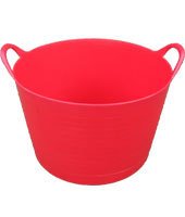Keto Plastics 18 Litre Flexi Tub Trug Gorilla Bucket Storage Red (Made In U.K)