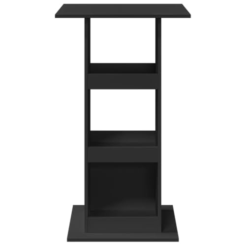 Table de bar avec étagères pour optimiser une petite cuisine encombrée et sans rangement