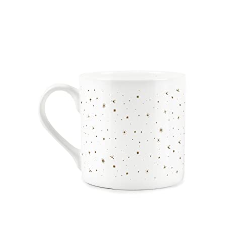 Purely Home Cancer Gold Star Sign Mug - Fine Bone China White Mug Coffee/Tea Present Zodiac Gift - Image 2