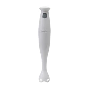FINE ELEMENTS SDA1678 Handmixer met roestvrijstalen mengstaaf, 150 W, gemakkelijk te reinigen kunststof behuizing, krachtige lemmetsnelheid (220-240 V, 50/60 Hz), wit