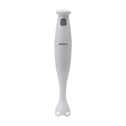 FINE ELEMENTS SDA1678 Handmixer met roestvrijstalen mengstaaf, 150 W, gemakkelijk te reinigen kunststof behuizing, krachtige lemmetsnelheid (220-240 V, 50/60 Hz), wit