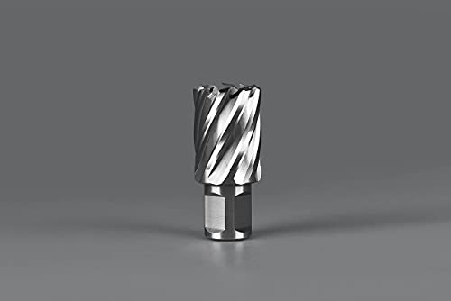 Annular Cutter Set 13 Pcs Jestuous 3/4 Inch Weldon Shank 1 Cutting Depth And Cutting Diameter From 7/16 To 1-1/16 For Drill Press Hss Standard Kit Two Flat With 2 Pilot Pins #TOP7