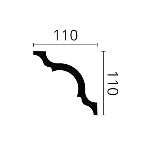 A NOMASTYL Moulure de plafond - 110 x 110 x 2000 mm - NOËL & MARQUET - une marque de NMC - Polystyrène – vue 4