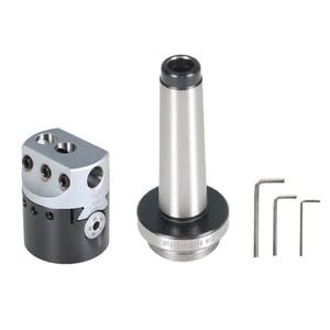 #US 2 Inch B Bar Head MT3-M12 Carbon Steel Tipped Hole Milling Holder Set