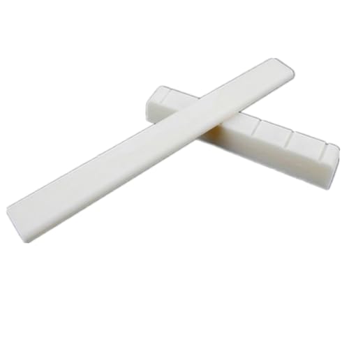 OFFSCH Juego De Cejuela y Selleta De Hueso Resistente Para Guitarra Clásica, Set 2 1 Blanco, Dimensiones...