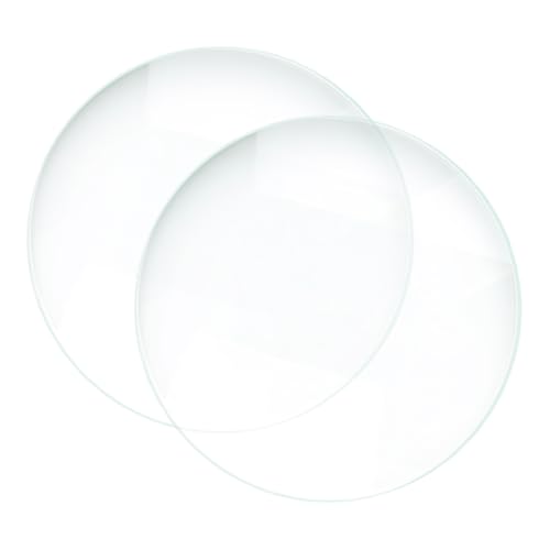 STOBAZA Optical Teaching Tool 2pcs Curved Convex Lenses High Precision for Science Projects Classroom Demonstrations