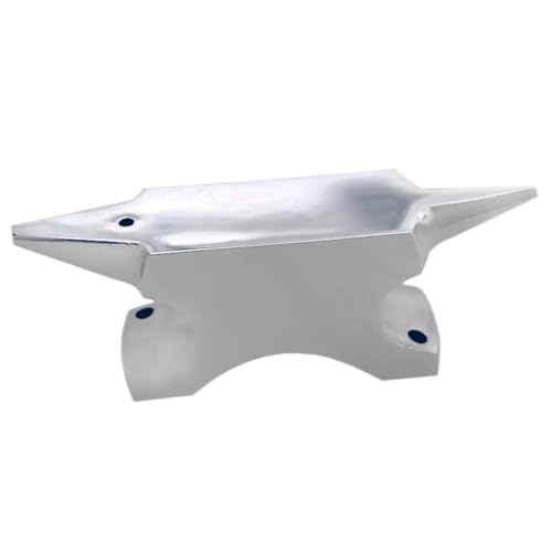 Qfdiwr Yunque de bocina, yunque de cuerno de doble final - Buerno de trabajo de bocina de herrería de acero inoxidable | Herramienta de fabricación de joyas de herrería para hombres, mujeres,