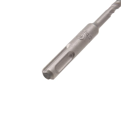 Image of TAPARIA 6 mm Flat Tip SDS Plus Hammer Drill Bit for Concrete Drilling (HDF 6110, 6x50x110 mm, Pack of 2)-Spiral Flute Type-Home, DIY, Professional Brick, Wall, Masonary-Drilling
