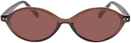 TIJN Olisa Retro Oval Sunglasses for Women & Men – Polarized UV400 Protection, Lightweight Stylish Frame, Trendy Sun Glasses