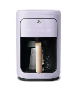 Beautiful 14-Cup Programmable Drip Coffee Maker with Touch-Activated Display, Steel Accents, Borosilicate Glass Carafe, Adjustable Auto Shut-Off, Keep-Warm Mode, LAVENDER